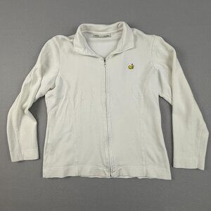 Masters Collection Jacket Women's Large Augusta National Golf Full Zip White